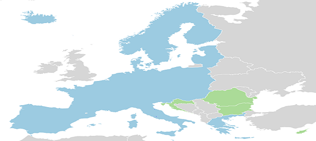The current map of the Schengen Area.